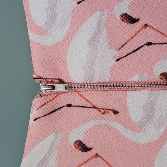NWOT Julian Taylor flamingo dress - Picture 4 of 11